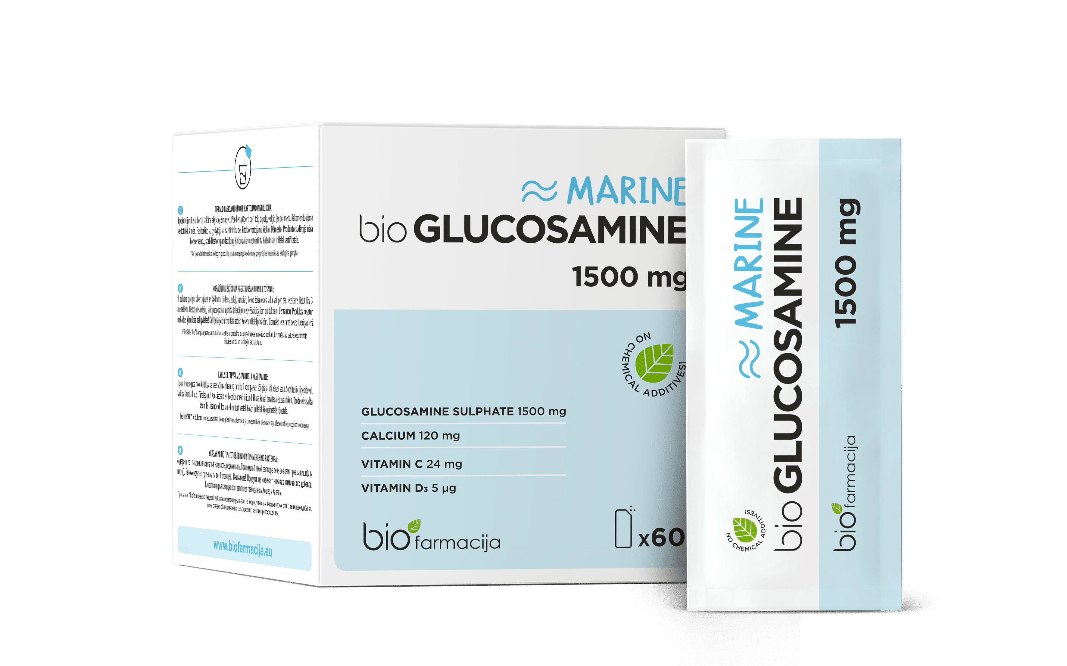 bioGlucosamine, Biofarmacija, Kõrge kogus glükoosamiini liigeste tervise toetuseks!